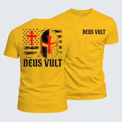 Luxe Mercerized Cotton Tee - Deus Vult