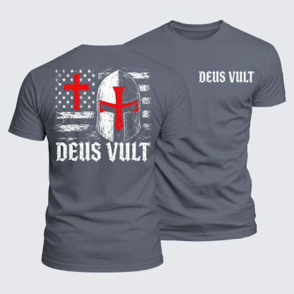 Luxe Mercerized Cotton Tee - Deus Vult