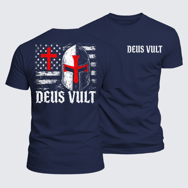 Luxe Mercerized Cotton Tee - Deus Vult