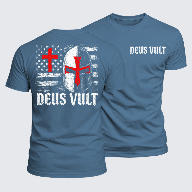 Luxe Mercerized Cotton Tee - Deus Vult