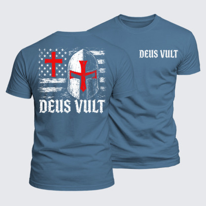 Luxe Mercerized Cotton Tee - Deus Vult