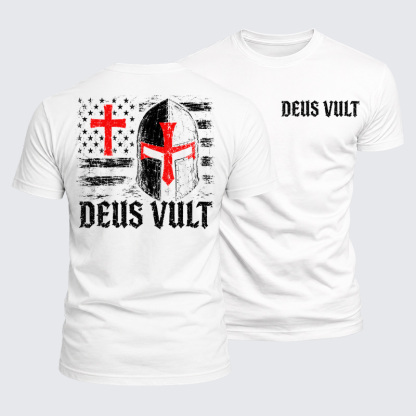 Luxe Mercerized Cotton Tee - Deus Vult