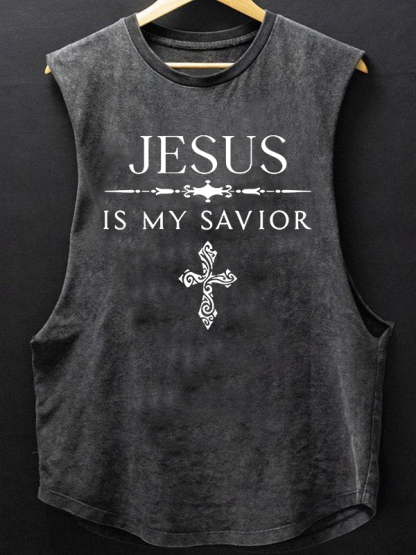 Jesus Is My Savior Christian Washed Tank