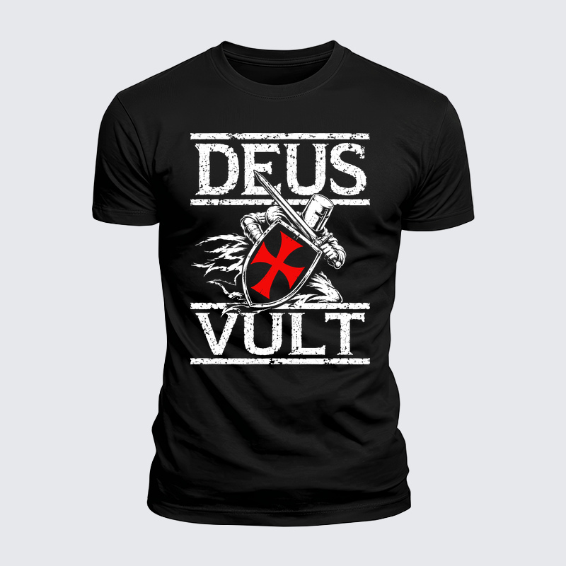 Luxe Mercerized Cotton Tee - Deus Vult