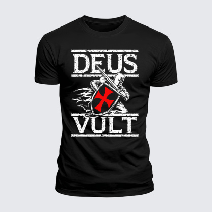 Luxe Mercerized Cotton Tee - Deus Vult