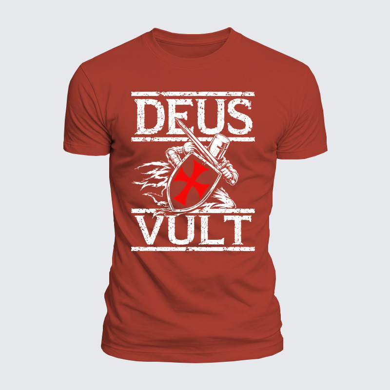 Luxe Mercerized Cotton Tee - Deus Vult