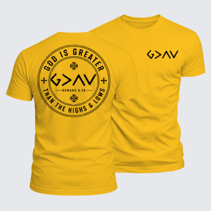 Luxe Mercerized Cotton Tee - God is Greater than the High and Lows