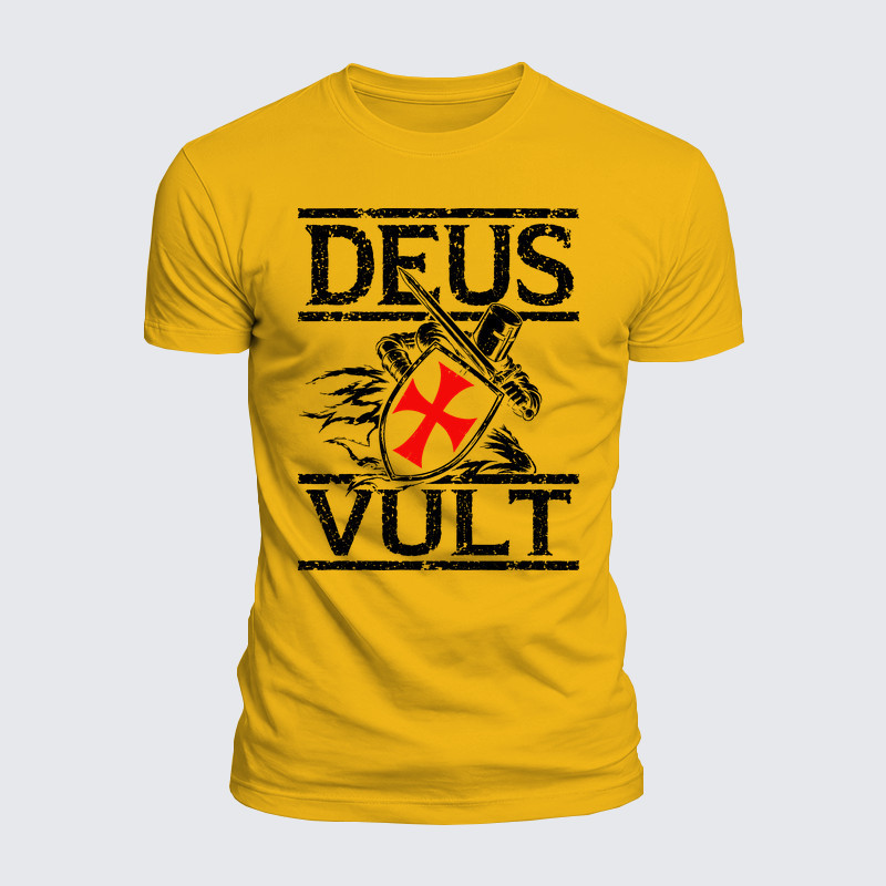 Luxe Mercerized Cotton Tee - Deus Vult
