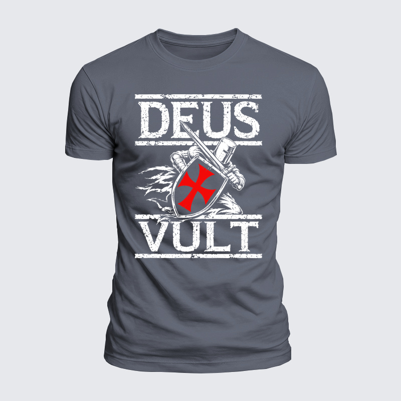 Luxe Mercerized Cotton Tee - Deus Vult
