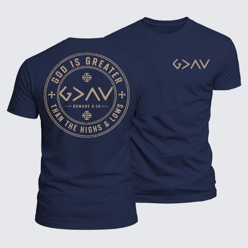 Luxe Mercerized Cotton Tee - God is Greater than the High and Lows