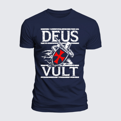 Luxe Mercerized Cotton Tee - Deus Vult