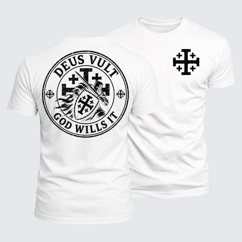 Luxe Mercerized Cotton Tee - Deus Vult God Wills It