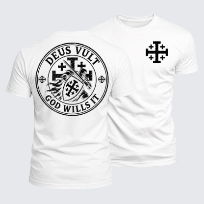 Luxe Mercerized Cotton Tee - Deus Vult God Wills It