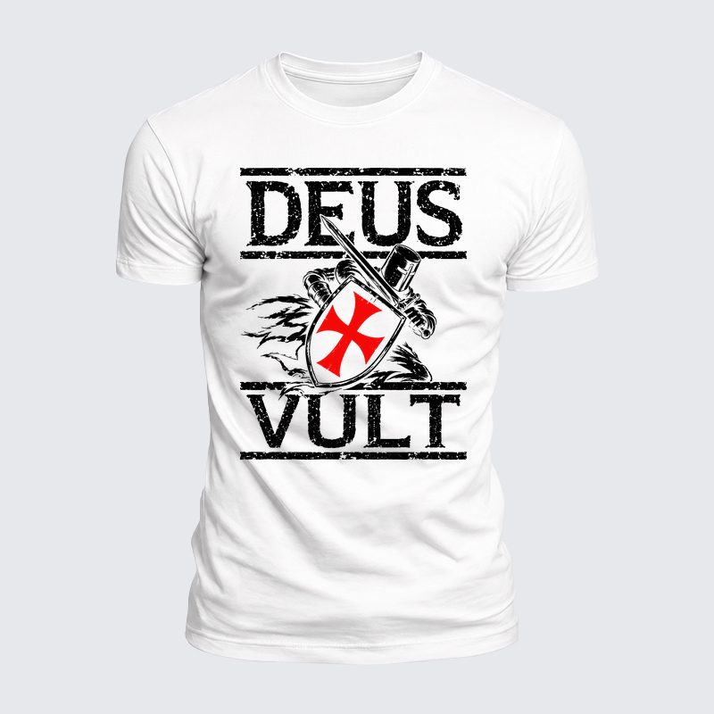 Luxe Mercerized Cotton Tee - Deus Vult