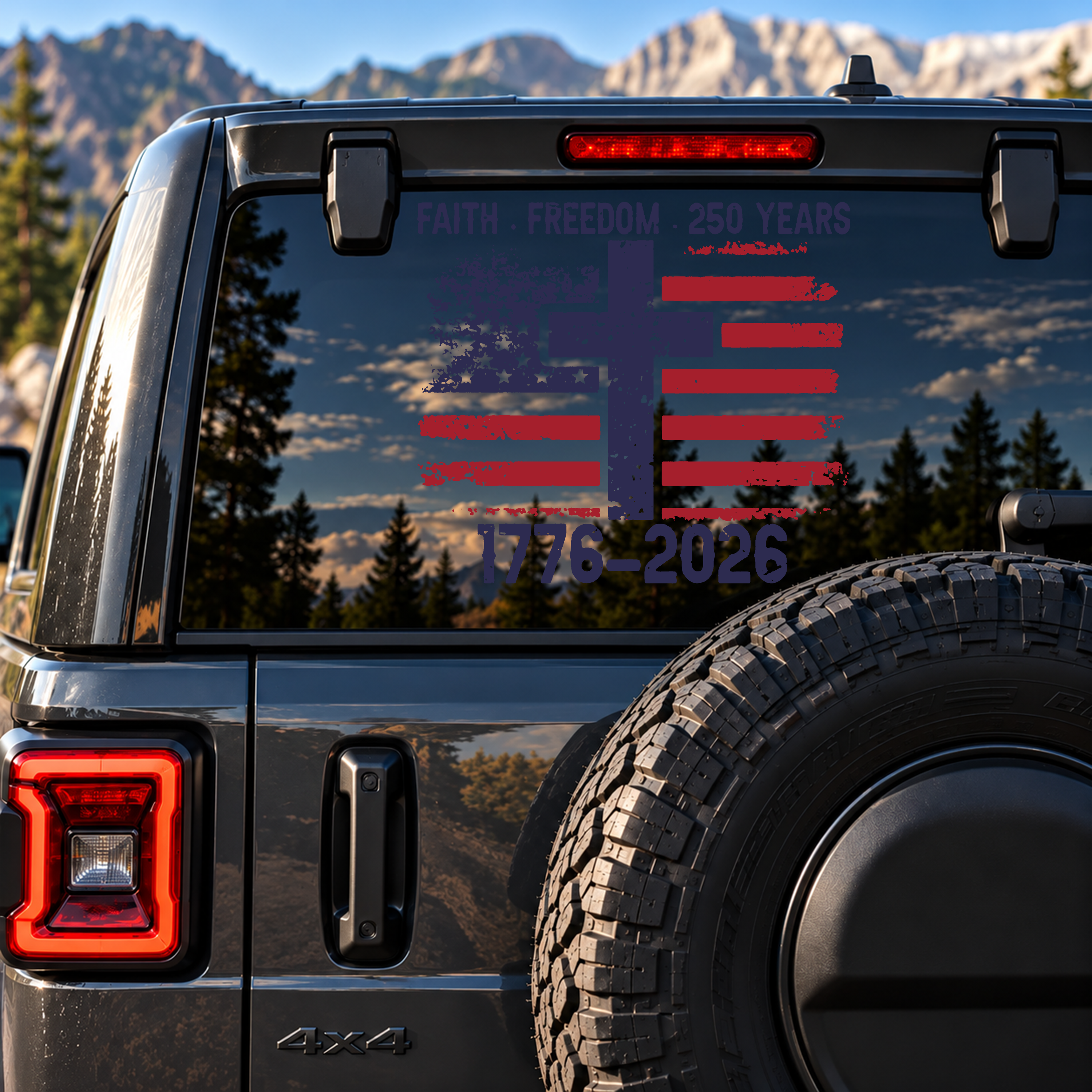 Car & Truck Vinyl Decals - Faith Freedom   