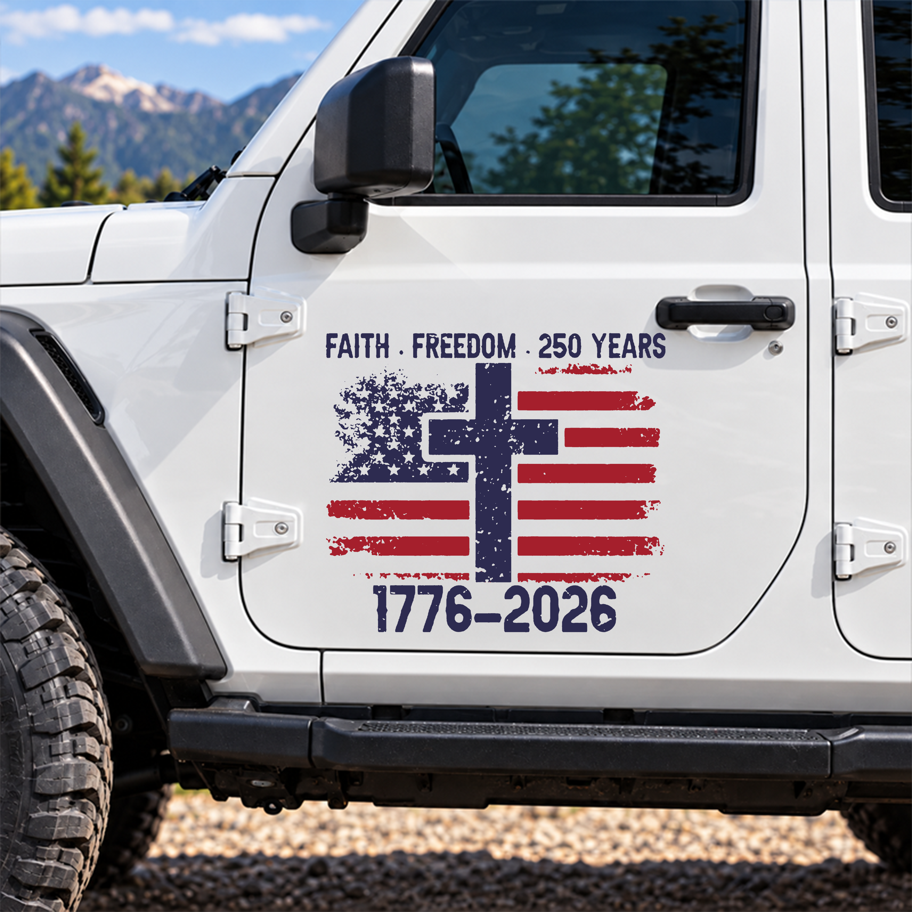 Car & Truck Vinyl Decals - Faith Freedom   