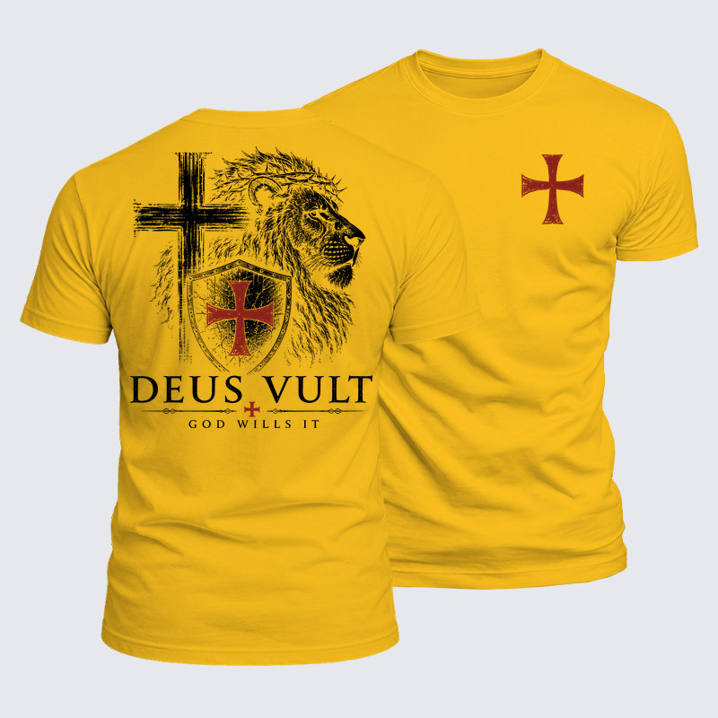 Luxe Mercerized Cotton Tee - Deus Vult
