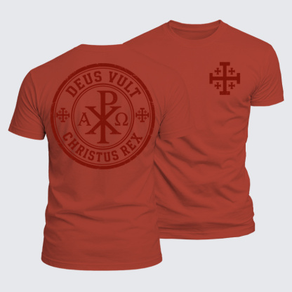 Luxe Mercerized Cotton Tee - Deus Vult
