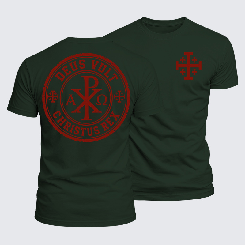 Luxe Mercerized Cotton Tee - Deus Vult