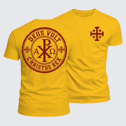 Luxe Mercerized Cotton Tee - Deus Vult