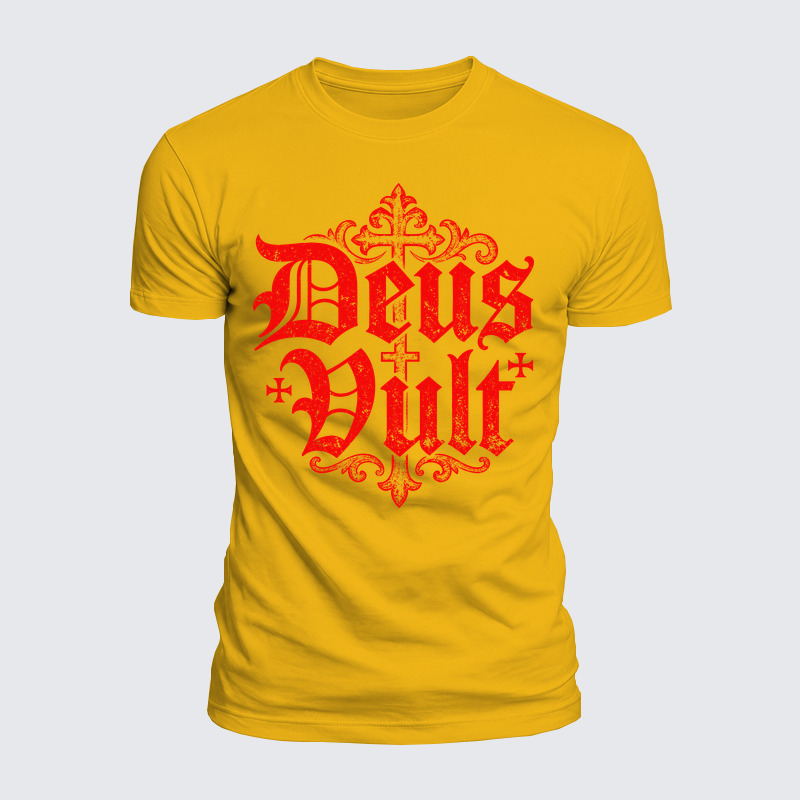 Luxe Mercerized Cotton Tee - Deus Vult