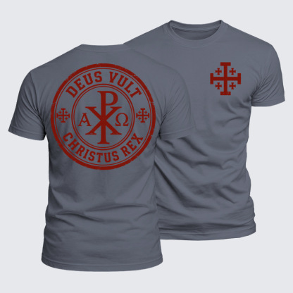 Luxe Mercerized Cotton Tee - Deus Vult