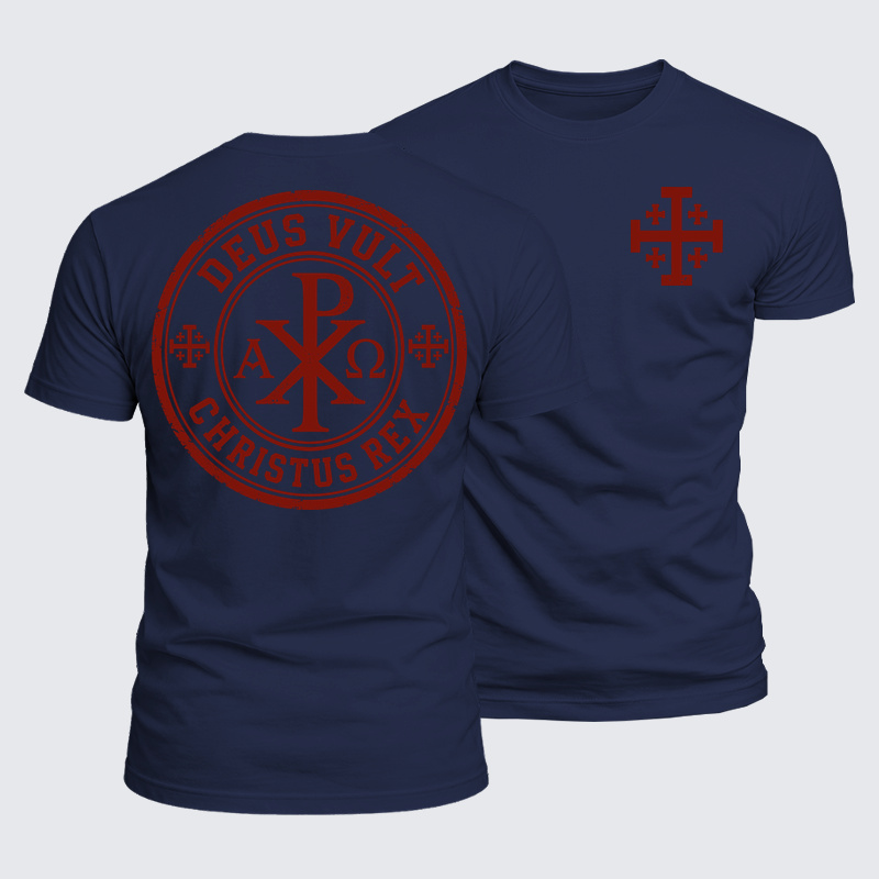 Luxe Mercerized Cotton Tee - Deus Vult