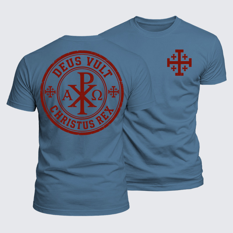 Luxe Mercerized Cotton Tee - Deus Vult