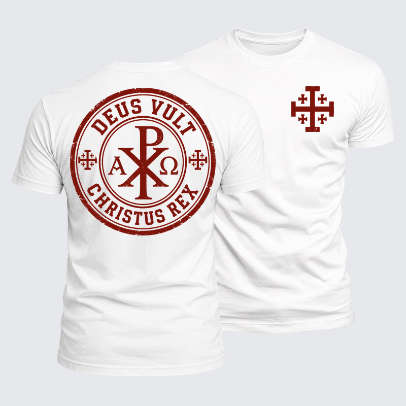 Luxe Mercerized Cotton Tee - Deus Vult