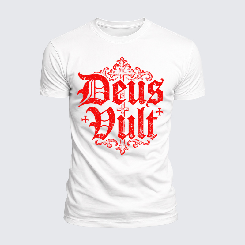 Luxe Mercerized Cotton Tee - Deus Vult