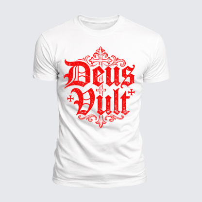 Luxe Mercerized Cotton Tee - Deus Vult
