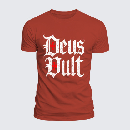 Luxe Mercerized Cotton Tee - Deus Vult
