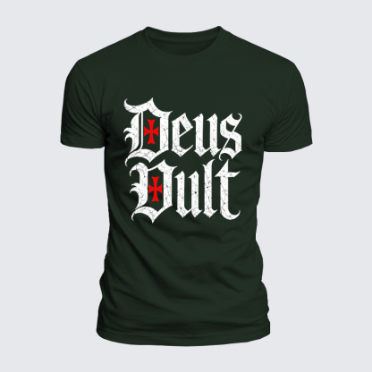 Luxe Mercerized Cotton Tee - Deus Vult