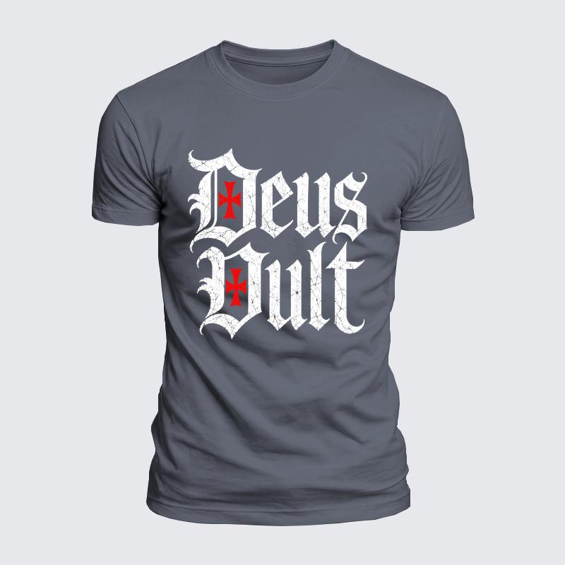 Luxe Mercerized Cotton Tee - Deus Vult