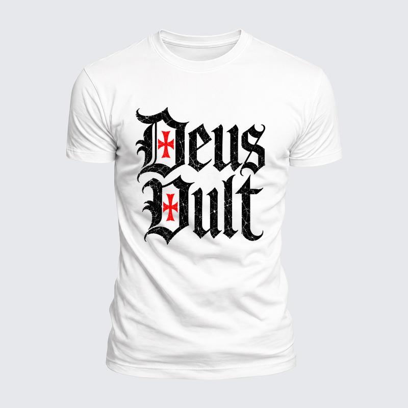 Luxe Mercerized Cotton Tee - Deus Vult