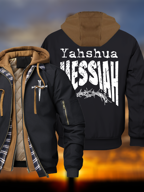 Yeshua Warm Hooded Bomber Jacket