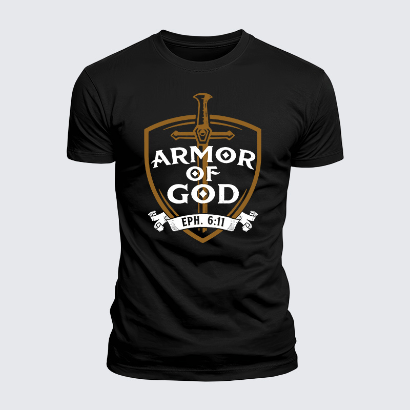 Armor Of God Jesus God Christian  – Luxe Mercerized Interlock Cotton Tee
