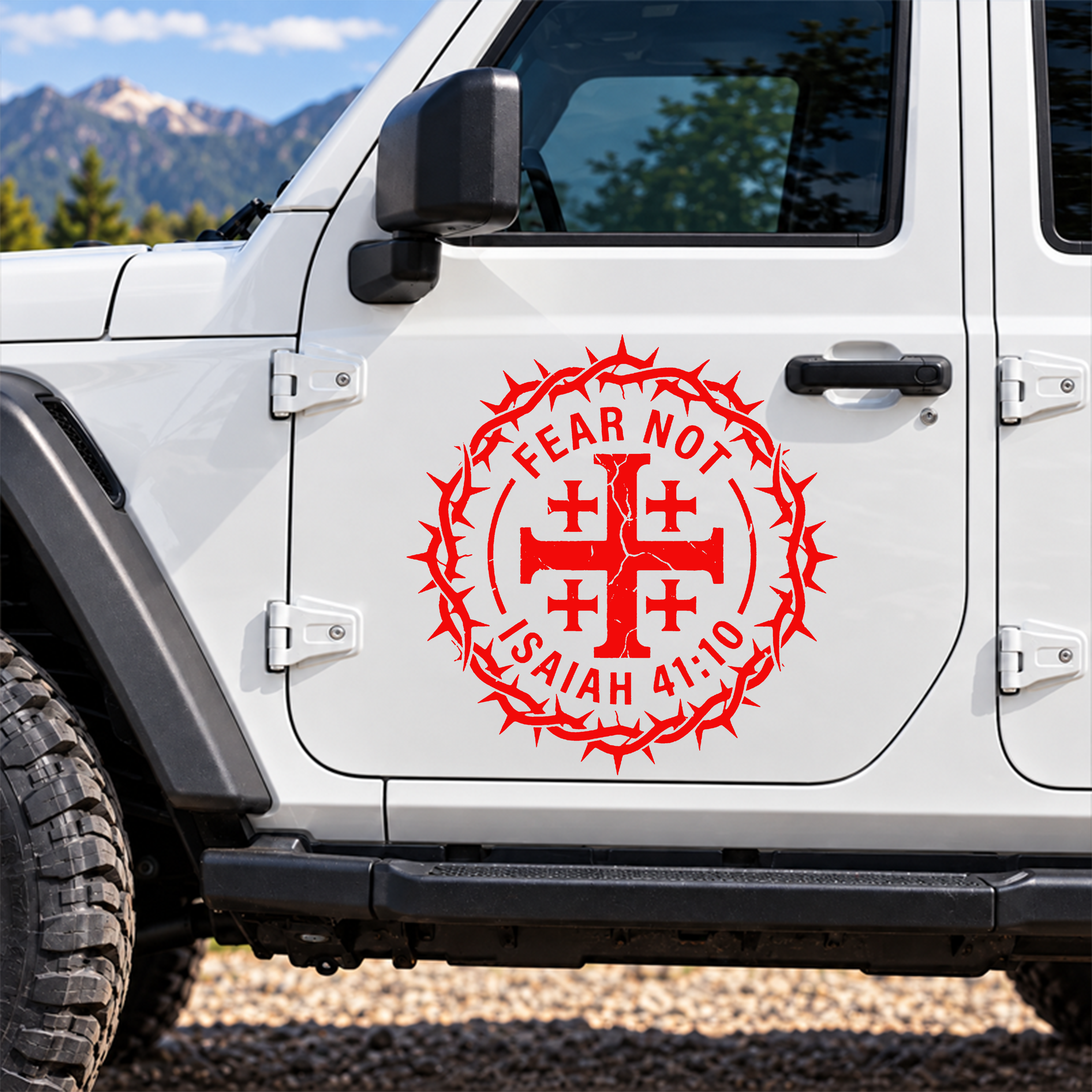 Car & Truck Vinyl Decals - Fear Not Isaiah 41:10