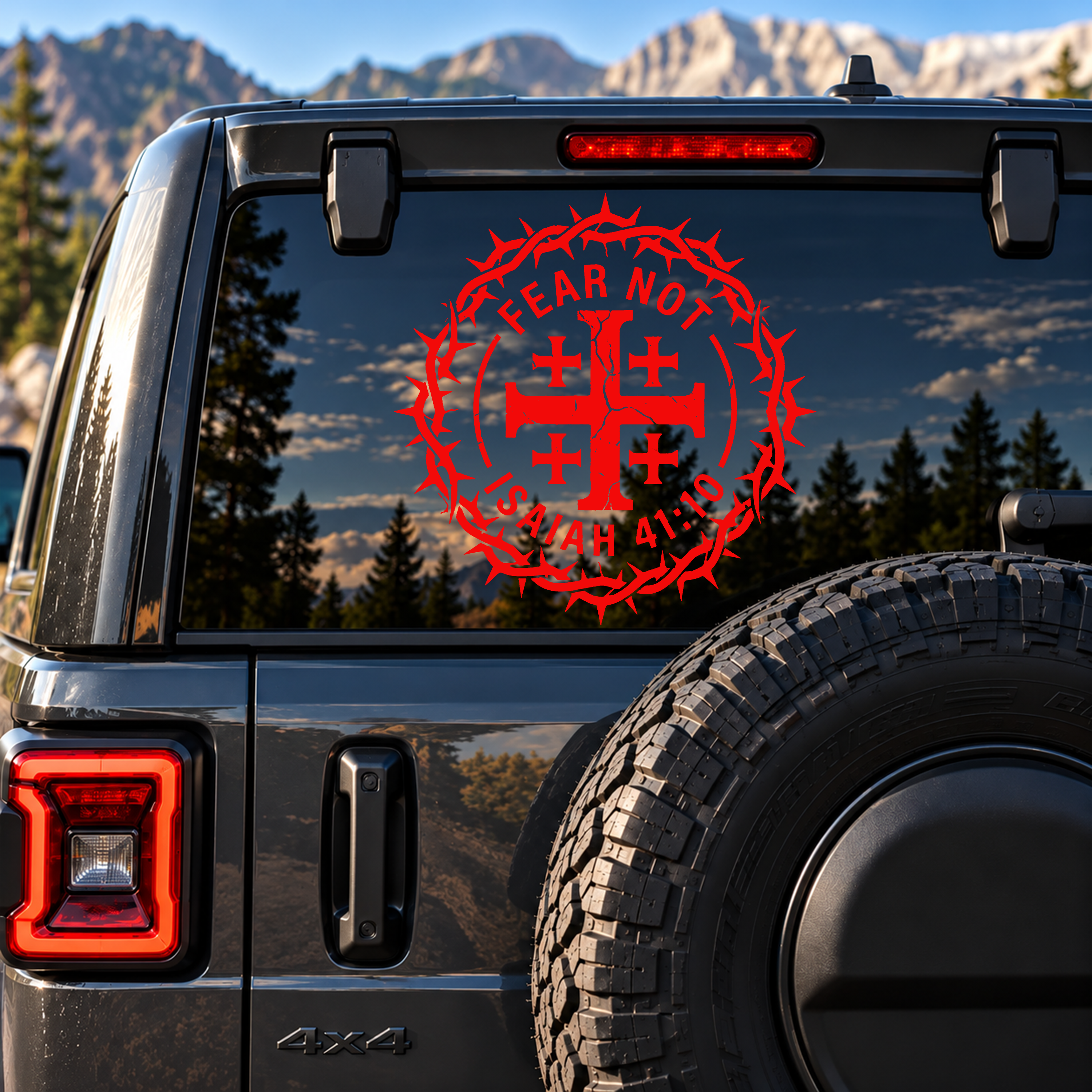 Car & Truck Vinyl Decals - Fear Not Isaiah 41:10