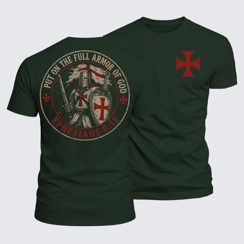 Luxe Mercerized Cotton Tee - Put On The Full Armor Of God Ephesians 6:11