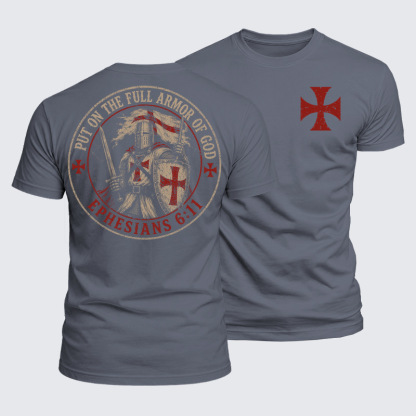Luxe Mercerized Cotton Tee - Put On The Full Armor Of God Ephesians 6:11