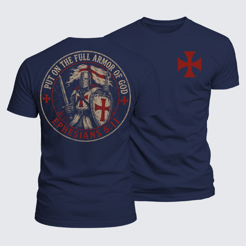 Luxe Mercerized Cotton Tee - Put On The Full Armor Of God Ephesians 6:11