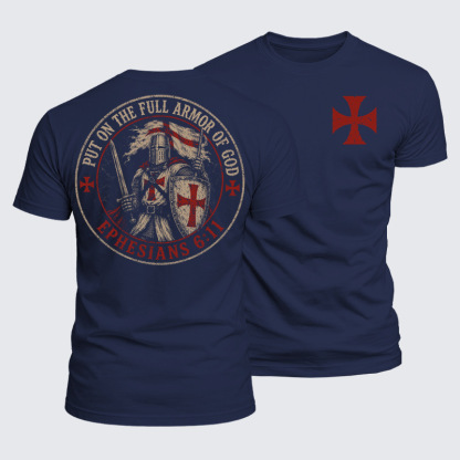 Luxe Mercerized Cotton Tee - Put On The Full Armor Of God Ephesians 6:11