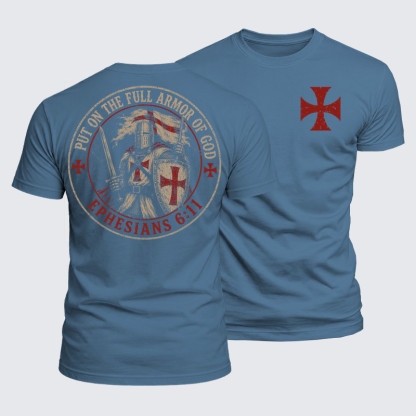 Luxe Mercerized Cotton Tee - Put On The Full Armor Of God Ephesians 6:11