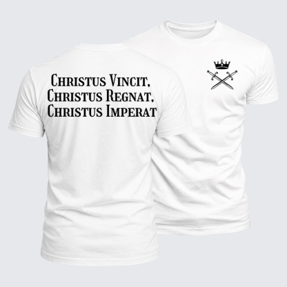 [Copy]Luxe Mercerized Cotton Tee - Ave Christus Rex