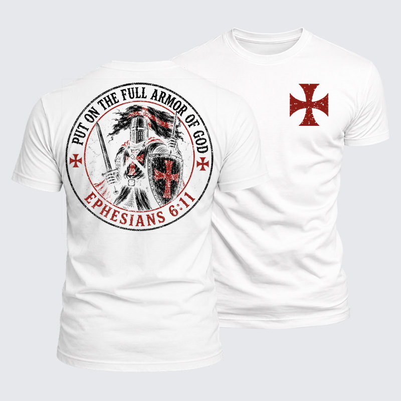 Luxe Mercerized Cotton Tee - Put On The Full Armor Of God Ephesians 6:11