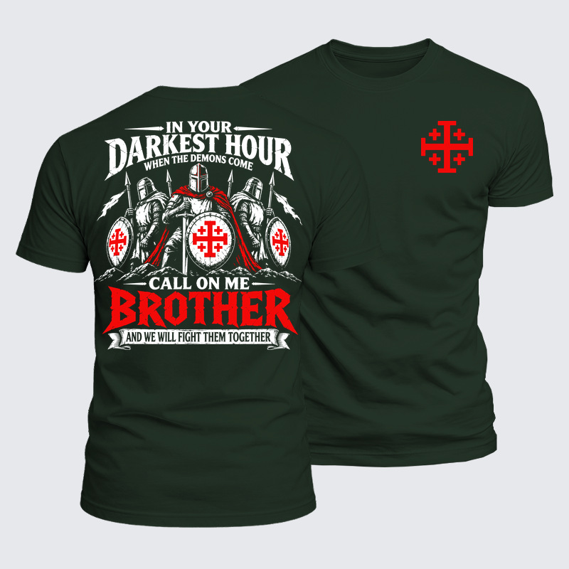 Luxe Mercerized Cotton Tee - Call On Me Brother – Knights of Faith