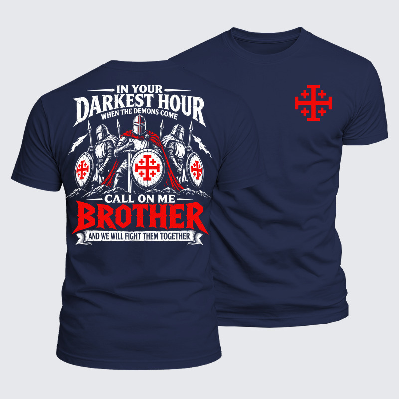 Luxe Mercerized Cotton Tee - Call On Me Brother – Knights of Faith