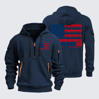 Zipper Hoodies - One Nation Under God – Psalm 33:12