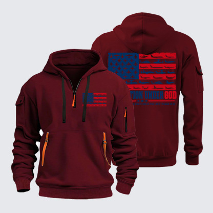 Zipper Hoodies - One Nation Under God – Psalm 33:12